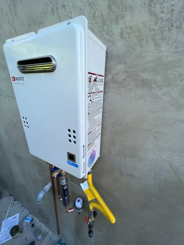Tankless water heater installation for Bryant School homes